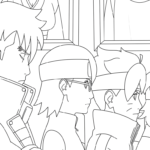 coloriage boruto updated a imprimer