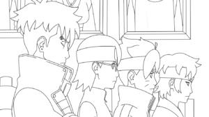 coloriage boruto updated a imprimer