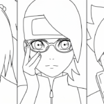 coloriage boruto updated pour enfants à télécharger