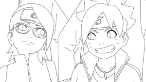 coloriage boruto updated pour primaire