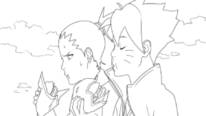 coloriage boruto updated pour enfant de 5 ans