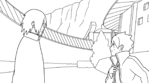 coloriage boruto updated a imprimer pour enfant de 4 ans