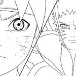 coloriage boruto updated à imprimer a4