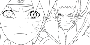 coloriage boruto updated à imprimer a4