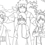 coloriage boruto updated pour enfants à télécharger