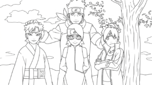 coloriage boruto updated pour enfants à télécharger