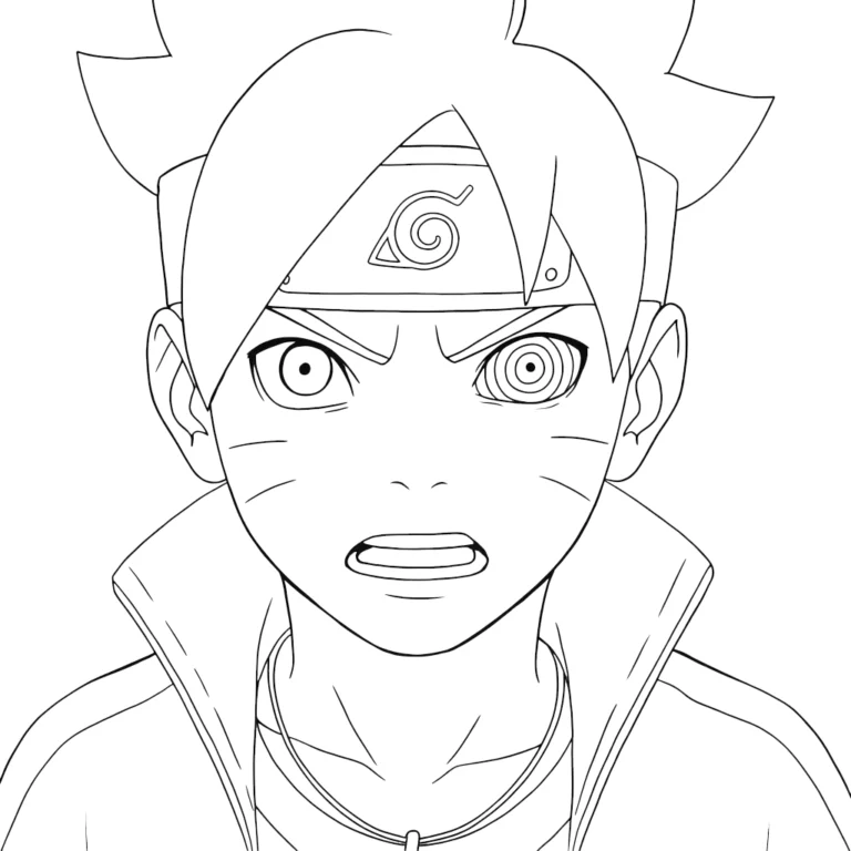 Tranh tô màu Boruto