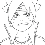 coloriage boruto updated a imprimer gratuit