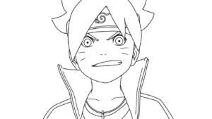 coloriage boruto updated a imprimer gratuit