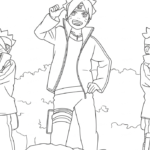 coloriage boruto updated et apprentissage