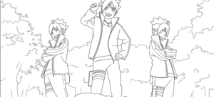 coloriage boruto updated et apprentissage