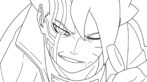 coloriage boruto updated a imprimer gratuit