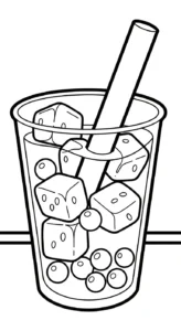 coloriage bubble tea updated pour primaire