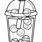 coloriage bubble tea updated et dessin a imprimer