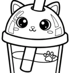 coloriage bubble tea updated gratuit