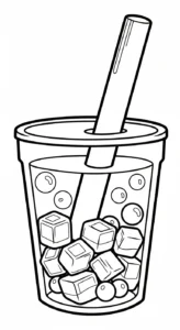 coloriage bubble tea updated a colorier en ligne gratuitement