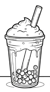 coloriage bubble tea updated a imprimer gratuit