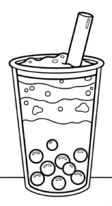 coloriage bubble tea updated a imprimer pour enfant de 4 ans