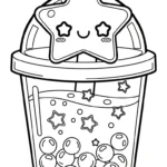coloriage bubble tea updated pour enfants a imprimer