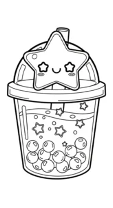 coloriage bubble tea updated pour enfants a imprimer