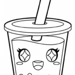 coloriage bubble tea updated pour enfants a imprimer