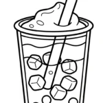 coloriage bubble tea updated a imprimer gratuit