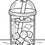 coloriage bubble tea updated gratuit pour enfants