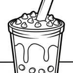 coloriage bubble tea updated pour enfant de 6 ans
