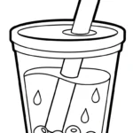 coloriage bubble tea updated a imprimer pour enfant de 4 ans