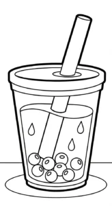 coloriage bubble tea updated a imprimer pour enfant de 4 ans