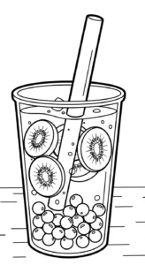 coloriage bubble tea updated pour enfant de 7 ans