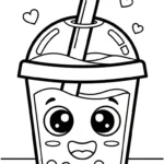 coloriage bubble tea updated gratuit pour enfants
