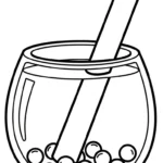 coloriage bubble tea updated et decoupage a imprimer gratuit