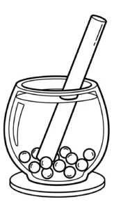 coloriage bubble tea updated et decoupage a imprimer gratuit