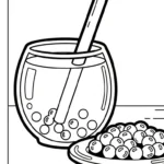 coloriage bubble tea updated et dessin a imprimer