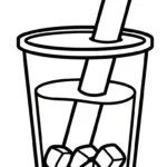 coloriage bubble tea updated à imprimer pour enfant de 8 ans
