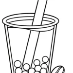 coloriage bubble tea updated pour enfant