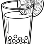 coloriage bubble tea updated à imprimer pdf