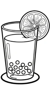 coloriage bubble tea updated à imprimer pdf