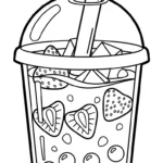 coloriage bubble tea updated pour enfant a imprimer gratuit