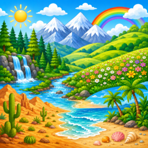Tranh tô màu Nature