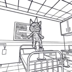 coloriage Animal Hospital à imprimer kawaii