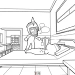 coloriage Animal Hospital pour enfant de 8 ans