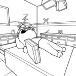 coloriage Animal Hospital pour enfant de 4 ans