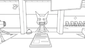 coloriage Animal Hospital gratuit a imprimer