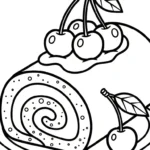 coloriage Cerise pour enfant de 6 ans