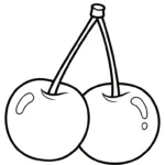 coloriage Cerise gratuit à imprimer