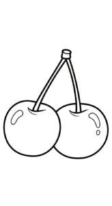 coloriage Cerise gratuit à imprimer