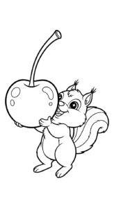 coloriage Cerise à imprimer pdf gratuit