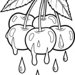coloriage Cerise gratuit en ligne
